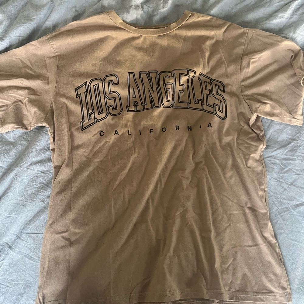 Beige Los Angeles Graphic T-Shirt